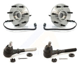 Front Wheel Bearing & Tie Rod End Kit For Ford F-150 F-250 4WD with 4-Wheel ABS