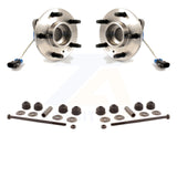 Front Hub Bearing Assembly & Link Kit For Buick LeSabre Lucerne Cadillac DeVille