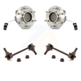 Front Hub Bearing Assembly And Link Kit For 2004-2007 Cadillac CTS V