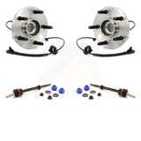 Front Hub Bearing Assembly And Link Kit For Dakota Dodge Mitsubishi Raider Ram