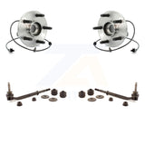 Front Hub Bearing Assembly And Link Kit For Dodge Durango Chrysler Aspen