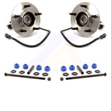 Front Hub Bearing Assembly And Link Kit For Ford F-150 4WD with 4-Wheel ABS