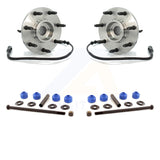 Front Hub Bearing Assembly & Link Kit For Ford F-150 F-250 4WD with 4-Wheel ABS