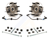 Front Hub Bearing Assembly & Link Kit For Chevrolet Silverado 2500 HD GMC Sierra