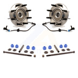 Front Hub Bearing Assembly & Link Kit For Chevrolet Silverado 2500 HD GMC Sierra