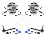 Front Hub Bearing Assembly & Link Kit For Dodge Ram 1500 3500 With 8 Lug Wheels