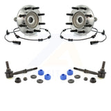 Front Hub Bearing Assembly And Link Kit For Dodge Ram 2500 3500