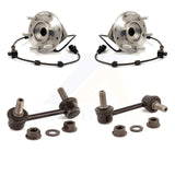 Front Hub Bearing Assembly & Link Kit For Chevrolet Trailblazer GMC Envoy EXT XL