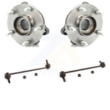 Front Hub Bearing Assembly And Link Kit For Nissan Altima