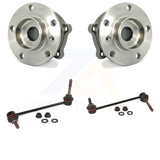 Front Hub Bearing Assembly And Link Kit For BMW X5 X6 Without Adaptive Drive