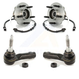 Front Wheel Bearing And Tie Rod End Kit For 2004 Ford F-150 4WD with 4-Wheel ABS