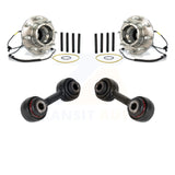 Front Hub Bearing Assembly And Link Kit For Ford F-250 Super Duty F-350 4WD