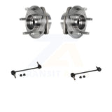 Front Hub Bearing Assembly & Link Kit For Chevrolet Malibu Buick LaCrosse Regal