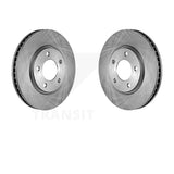 Front Brake Rotors Pair For Dodge Grand Caravan Chrysler Town & Country Voyager