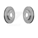 Front Disc Brake Rotors Pair For Dodge Caliber Mitsubishi Lancer