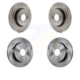 Front Rear Disc Brake Rotors Kit For Kia Rio Hyundai Accent