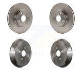 Front Rear Disc Brake Rotors Drums Kit For Toyota Yaris