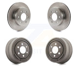 [Front+Rear] 97-02 Dodge Dakota With 9" Diameter Drum Premium OE Brake Rotor Drums Kit For Max Braking