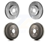 Front Rear Disc Brake Rotors Drums Kit For Toyota Camry Solara