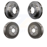 [Front+Rear] 2011 Chevrolet Silverado 1500 Hybrid Premium OE Brake Rotor Drums Kit For Max Braking