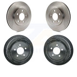 Front Rear Disc Brake Rotors Drums Kit For Chrysler Grand Voyager