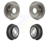 [Front+Rear] 1994-1999 Dodge Ram 1500 4WD Premium OE Brake Rotor Drums Kit For Max Braking