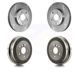 Front Rear Disc Brake Rotors Drums Kit For Toyota Camry Solara