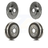 Front Rear Disc Brake Rotors Drums Kit For Toyota RAV4