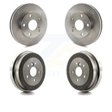 Front Rear Disc Brake Rotors Drums Kit For Toyota Camry 2.2L