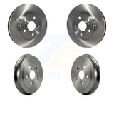 [Front+Rear] 2004-2008 Toyota Prius Premium OE Brake Rotor Drums Kit For Max Braking