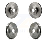 Front Rear Disc Brake Rotors Drums Kit For Toyota Corolla Celica