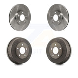 Front Rear Disc Brake Rotors Drums Kit For Ford Taurus Mercury Sable