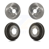 Front Rear Brake Rotors Drums Kit For Chrysler Sebring Mitsubishi Dodge Stratus