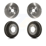 [Front+Rear] 2002 Dodge Stratus Sedan Premium OE Brake Rotor Drums Kit For Max Braking
