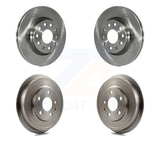 Front Rear Brake Rotors Drums Kit For Volkswagen Jetta With 280mm Diameter Rotor