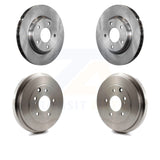 Front Rear Disc Brake Rotors Drums Kit For Nissan Sentra