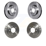 [Front+Rear] 2010-2011 Kia Soul 2.0L Premium OE Brake Rotor Drums Kit For Max Braking