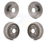 Front Rear Disc Brake Rotors Drums Kit For Chevrolet S10 GMC Blazer Sonoma Jimmy