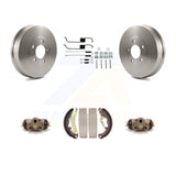 [Rear] 2007 Ford Escape Mercury Mariner Premium OE Brake Drum & Shoes Spring Kit For Max Braking