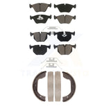 Front Rear Ceramic Brake Pads And Parking Shoes Kit For BMW X3 Z4 M3