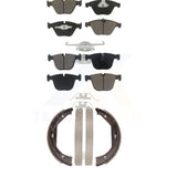 Front Rear Ceramic Brake Pads And Parking Shoes Kit For BMW M3 1 Series M