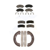 Front Rear Ceramic Brake Pads And Parking Shoes Kit For Dodge Stratus