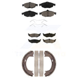 Front Rear Ceramic Brake Pads And Parking Shoes Kit For Chrysler Sebring Dodge