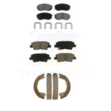 Front Rear Ceramic Brake Pads Parking Shoes Kit For Kia Optima SX/SXL/SX Limited