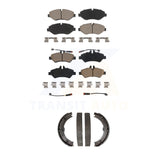 Front Rear Ceramic Brake Pads & Parking Shoe Kit For Sprinter 2500 Mercedes-Benz