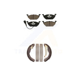 Front Rear Ceramic Brake Pads And Drum Shoes Kit For Volkswagen Jetta