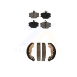 Front Rear Ceramic Brake Pads And Drum Shoes Kit For Smart Fortwo