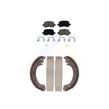 Front Rear Ceramic Brake Pads & Drum Shoe Kit For 2002 Toyota Corolla From 04 02