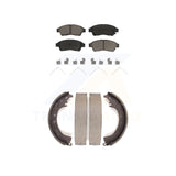 Front Rear Ceramic Brake Pads And Drum Shoes Kit For Toyota Camry RAV4