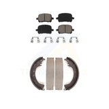 Front Rear Ceramic Brake Pads And Drum Shoes Kit For Toyota Solara